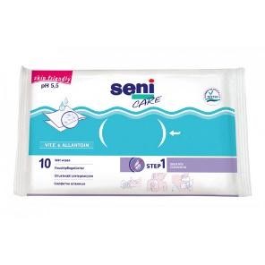 Салфетки влажные с витамином Е и аллантоином  SENI CARE 10шт