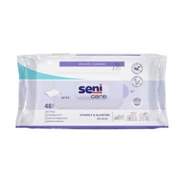 Салфетки влажные с витамином Е и аллантоином  SENI CARE 48шт