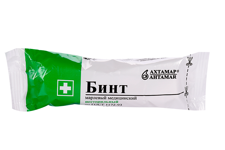 Бинт марлевый медицинский Ахтамар 5 м х 7 см