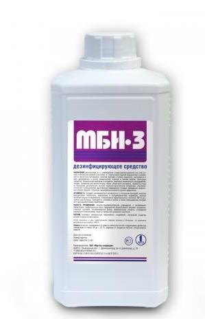 Средство дезинфицирующее МБИ -3, 1 л