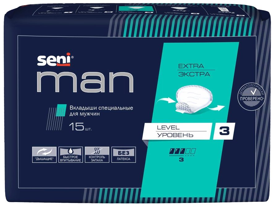 Вкладыши специальные для мужчин SENI MAN EXTRA LEVEL 3