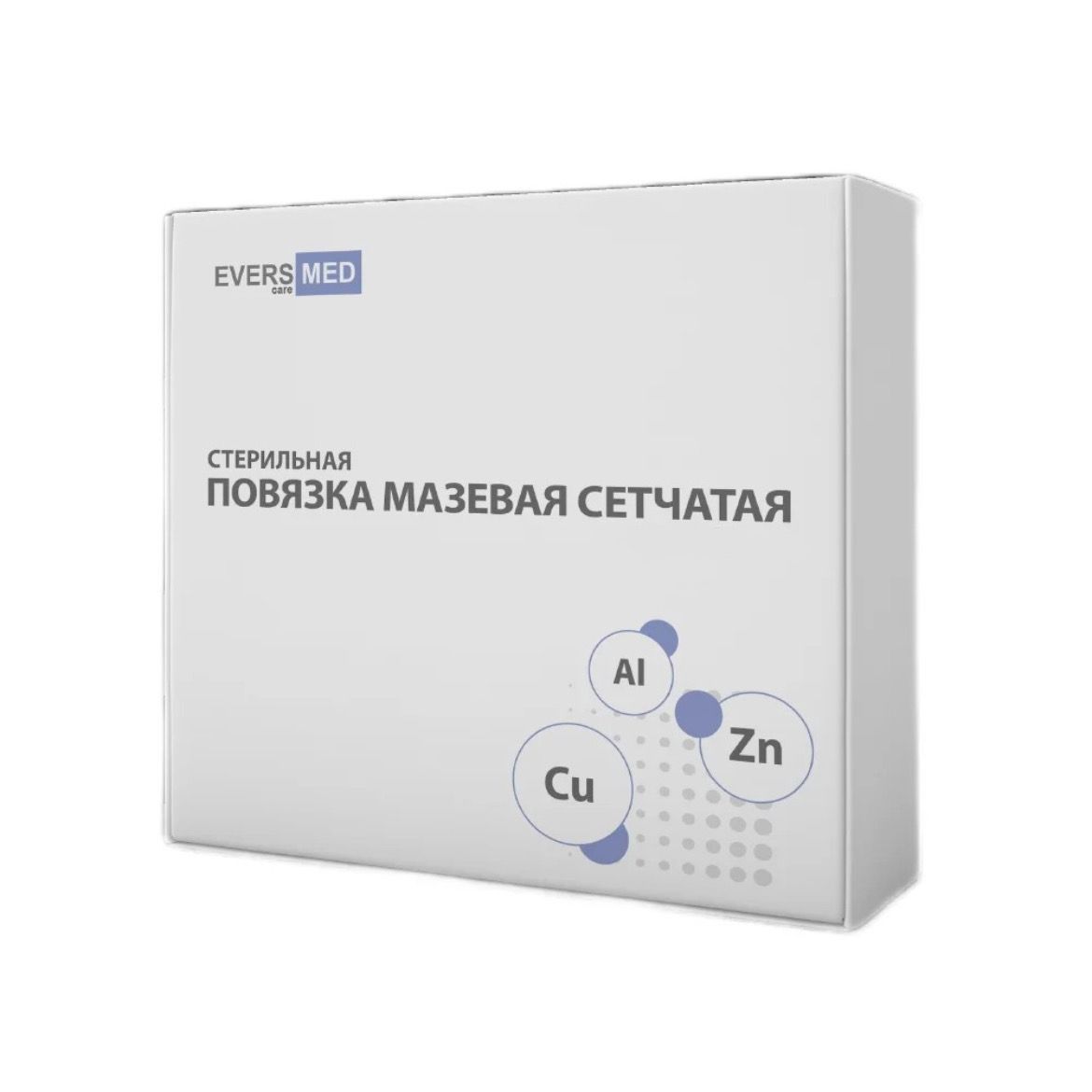 Повязка мазевая сетчатая стерильная Cu Zn + AI 10 х 5 см