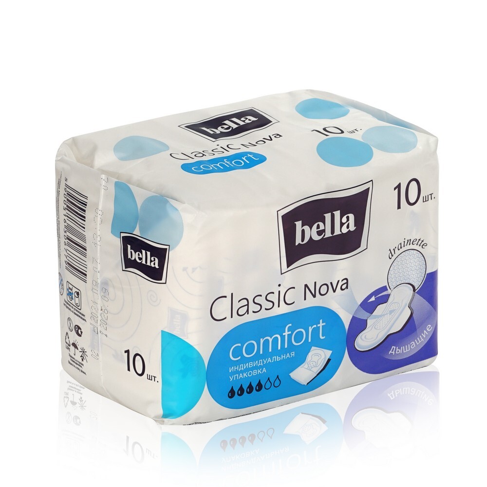 Прокладки женские гигиенические "bella" Classic Nova Сomfort 10 шт