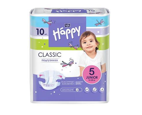Подгузники детские "bella baby Happy" classic Junior 10 шт