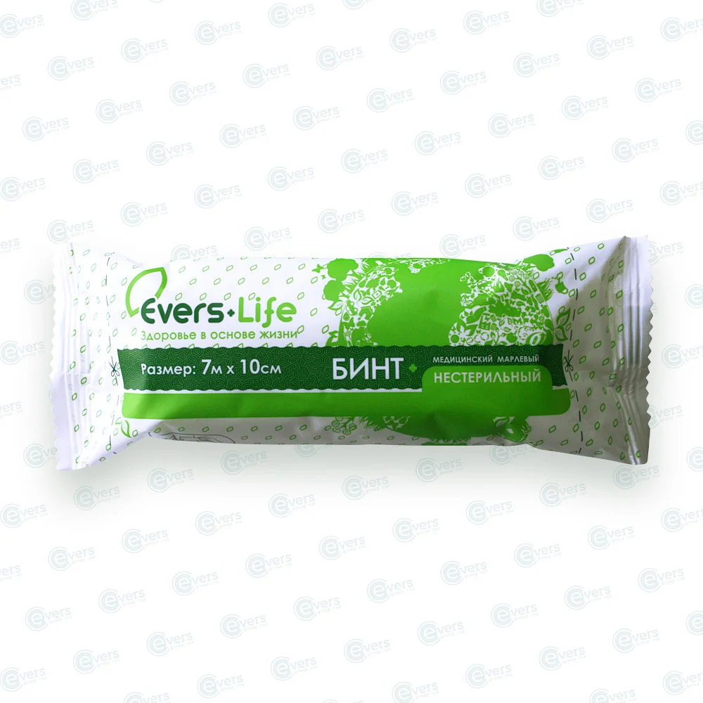 Бинт марлевый медицинский Evers Life 7 х 10см