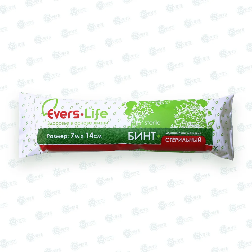 Бинт марлевый медицинский Evers Life 7 х 14 см