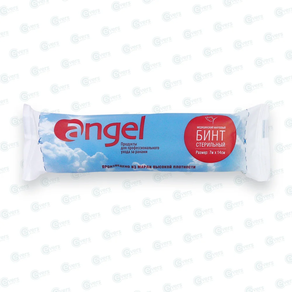 Бинт марлевый медицинский Angel 7 м х 14 см