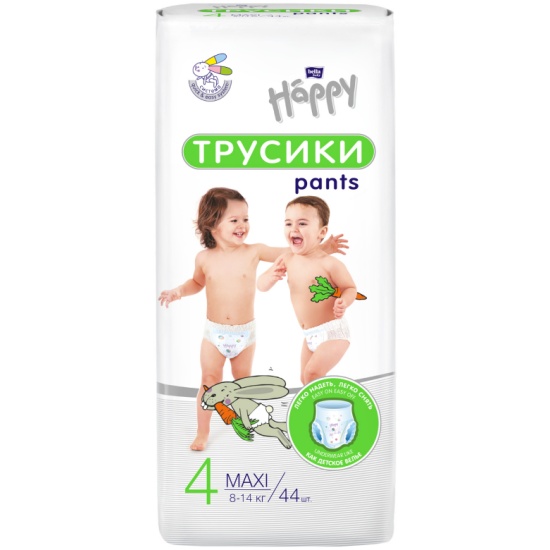 Подгузники-трусики детские "bella baby Happy" Maxi 44 шт