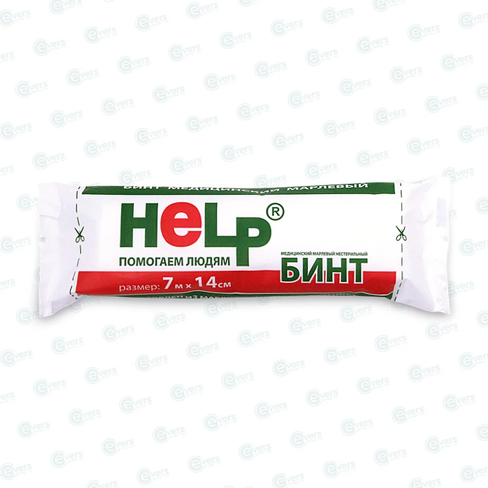 Бинт марлевый медицинский HELP 7м х 14 см
