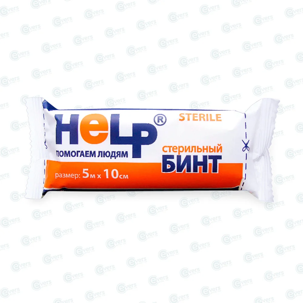 Бинт марлевый медицинский HELP 5 х 10 см