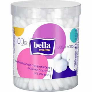 Ватные палочки "bella cotton 100 шт