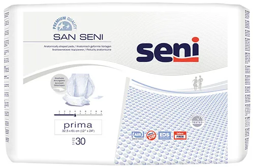 Подгузники анатомические SAN SENI prima 30 шт