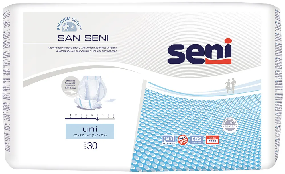 Подгузники анатомические SAN SENI Uni 30 шт